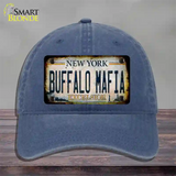 Buffalo Mafia Excelsior New York Rusty Novelty License Plate Hat Tag Unconstructed Cotton Navy