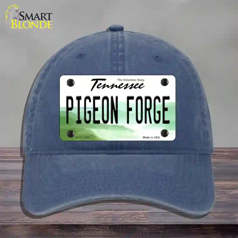 Pigeon Forge Tennessee Novelty License Plate Hat Tag Unconstructed Cotton Navy