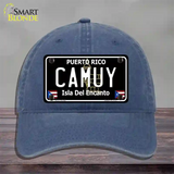 Camuy Puerto Rico Black Novelty License Plate Hat Unconstructed Cotton / Navy