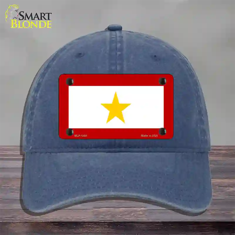 Gold Star Mother One Novelty License Plate Hat Unconstructed Cotton / Navy