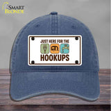 Just Here for the Hookups Novelty License Plate Hat HAT-MLP-14531
