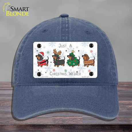 Just a Christmas Weiner Novelty License Plate Hat HAT-MLP-14552