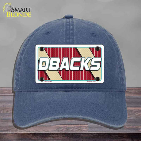 DBACKS Graphic Novelty License Plate Hat HAT-MLP-14565 Unconstructed Cotton Navy