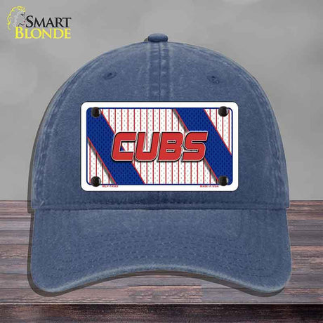 CUBS Graphic Novelty License Plate Hat HAT-MLP-14569 Unconstructed Cotton Navy