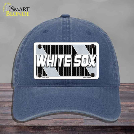 WHITE SOX Graphic Novelty License Plate Hat HAT-MLP-14570 Unconstructed Cotton Navy