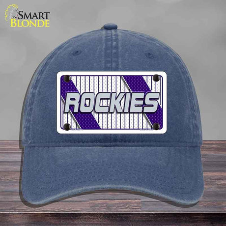ROCKIES Graphic Novelty License Plate Hat HAT-MLP-14573 Unconstructed Cotton Navy