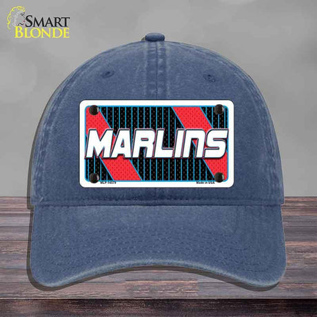 MARLINS Graphic Novelty License Plate Hat HAT-MLP-14579 Unconstructed Cotton Navy
