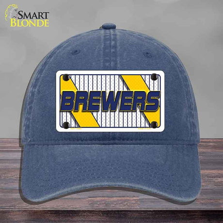 BREWERS Graphic Novelty License Plate Hat HAT-MLP-14580 Unconstructed Cotton Navy