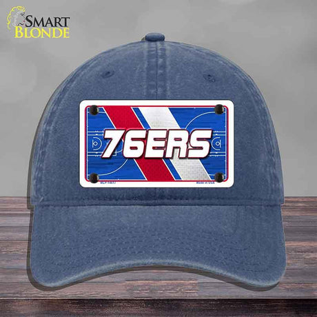 76ERS Graphic Novelty License Plate Hat HAT-MLP-14617 Unconstructed Cotton Navy