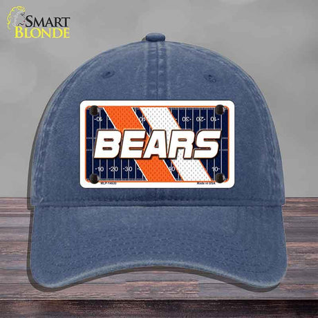BEARS Graphic Novelty License Plate Hat HAT-MLP-14630 Unconstructed Cotton Navy