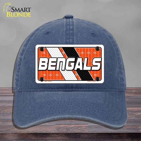 BENGALS Graphic Novelty License Plate Hat HAT-MLP-14631 Unconstructed Cotton Navy