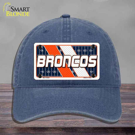 BRONCOS Graphic Novelty License Plate Hat HAT-MLP-14634 Unconstructed Cotton Navy