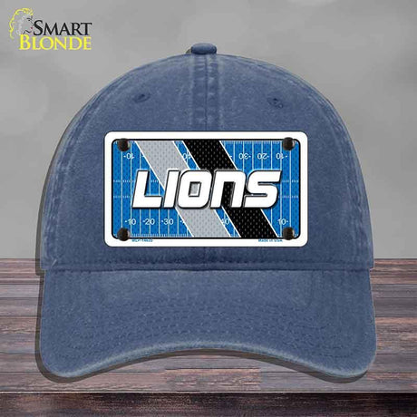 LIONS Graphic Novelty License Plate Hat HAT-MLP-14635 Unconstructed Cotton Navy