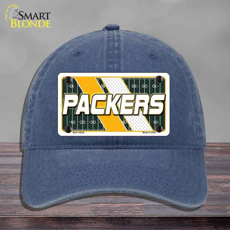 PACKERS Graphic Novelty License Plate Hat HAT-MLP-14636 Unconstructed Cotton Navy