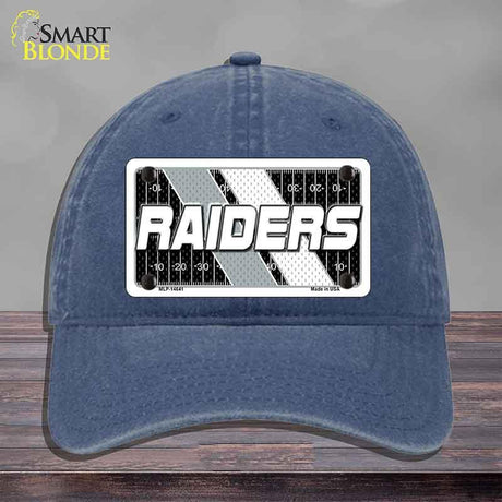 RAIDERS Graphic Novelty License Plate Hat HAT-MLP-14641 Unconstructed Cotton Navy
