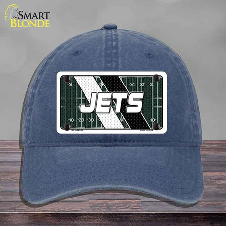 JETS Graphic Novelty License Plate Hat HAT-MLP-14649 Unconstructed Cotton Navy
