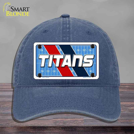 TITANS Graphic Novelty License Plate Hat HAT-MLP-14655 Unconstructed Cotton Navy