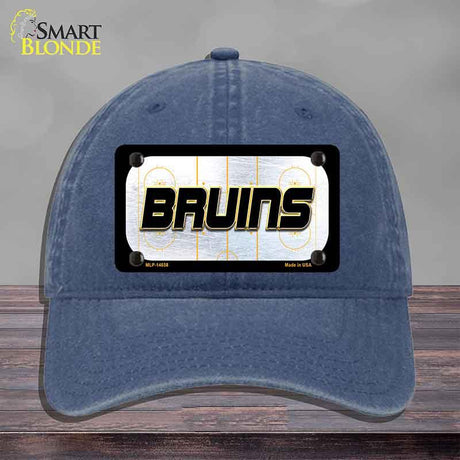 BRUINS Graphic Novelty License Plate Hat HAT-MLP-14658 Unconstructed Cotton Navy