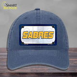 SABRES Graphic Novelty License Plate Hat HAT-MLP-14659 Unconstructed Cotton Navy