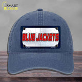 BLUE JACKETS Graphic Novelty License Plate Hat HAT-MLP-14664 Unconstructed Cotton Navy