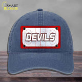 DEVILS Graphic Novelty License Plate Hat HAT-MLP-14673 Unconstructed Cotton Navy