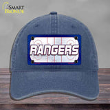 RANGERS Graphic Novelty License Plate Hat HAT-MLP-14675 Unconstructed Cotton Navy