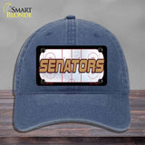 SENATORS Graphic Novelty License Plate Hat HAT-MLP-14676 Unconstructed Cotton Navy
