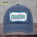 KRAKEN Graphic Novelty License Plate Hat HAT-MLP-14680 Unconstructed Cotton Navy