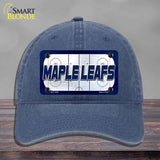 MAPLE LEAFS Graphic Novelty License Plate Hat HAT-MLP-14683 Unconstructed Cotton Navy