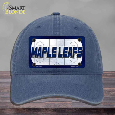 MAPLE LEAFS Graphic Novelty License Plate Hat HAT-MLP-14683 Unconstructed Cotton Navy