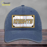 KNIGHTS Graphic Novelty License Plate Hat HAT-MLP-14686 Unconstructed Cotton Navy