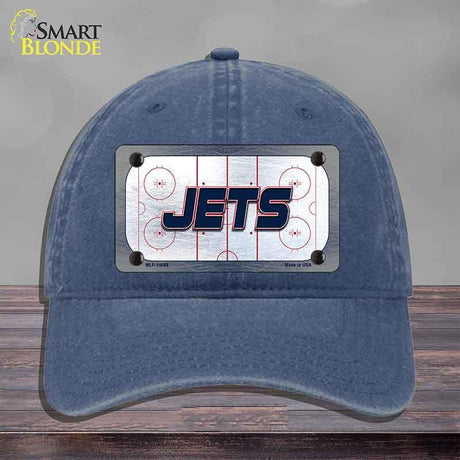 JETS Graphic Novelty License Plate Hat HAT-MLP-14688 Unconstructed Cotton Navy