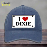 I Love Dixie Novelty License Plate Hat Unconstructed Cotton / Navy