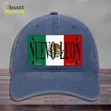 Nuevo Leon Mexico Flag Novelty License Plate Hat Unconstructed Cotton / Navy