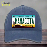 Mamacita Arizona Novelty License Plate Hat Unconstructed Cotton / Navy