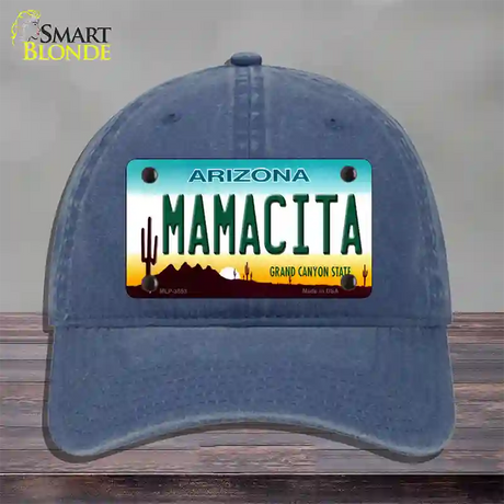 Mamacita Arizona Novelty License Plate Hat Unconstructed Cotton / Navy