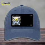 Softball Banner Offset Novelty License Plate Hat Unconstructed Cotton / Navy