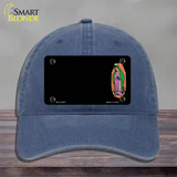 Virgin Mary Offset Novelty License Plate Hat Unconstructed Cotton / Navy