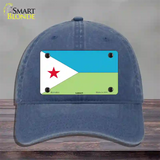 Djibouti Flag Novelty License Plate Hat Unconstructed Cotton / Navy