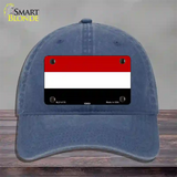 Yemen Flag Novelty License Plate Hat Unconstructed Cotton / Navy