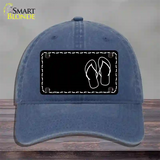 Flip Flops Offset Novelty License Plate Hat Unconstructed Cotton / Navy