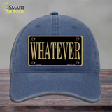 Whatever Novelty License Plate Hat Unconstructed Cotton / Navy