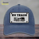 RV Trash Aluminum Automotive Novelty License Plate Hat Unconstructed Cotton / Navy