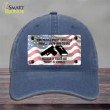 Every American Should Know Novelty License Plate Hat Unconstructed Cotton / Navy