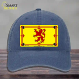 Scotland Lion Flag Novelty License Plate Hat Unconstructed Cotton / Navy