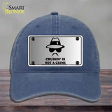 Cruisin Is Not A Crime Novelty License Plate Hat Unconstructed Cotton / Navy