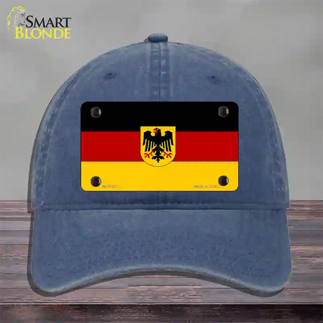 Germany State Flag Novelty License Plate Hat Unconstructed Cotton / Navy