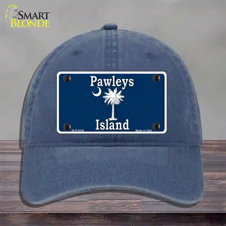 Pawleys Island Blue Novelty License Plate Hat Unconstructed Cotton / Navy