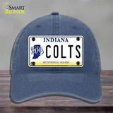 Colts Indiana Bicentennial Novelty License Plate Hat Unconstructed Cotton / Navy