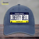 Liberty Bell Pennsylvania State Novelty License Plate Hat Unconstructed Cotton / Navy